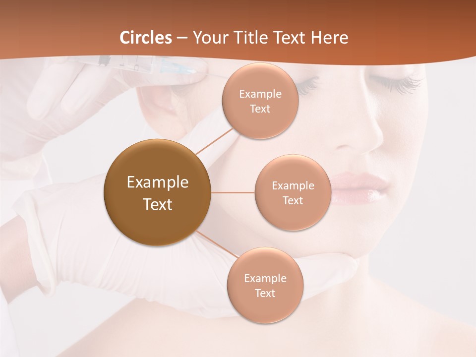 Clear Syringe Caucasian PowerPoint Template