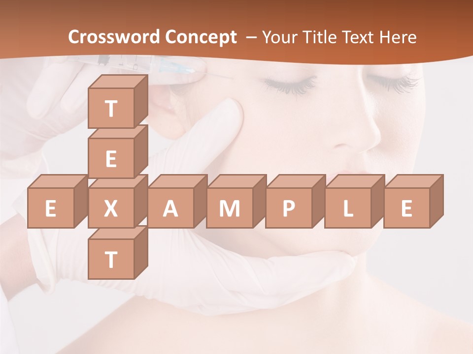 Clear Syringe Caucasian PowerPoint Template