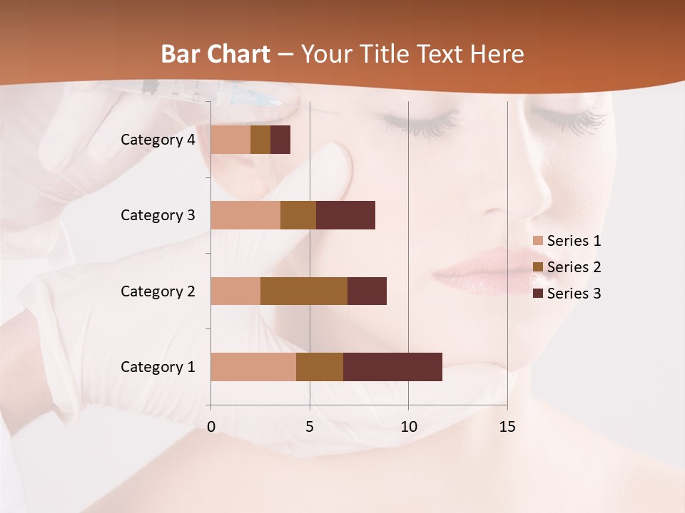 Clear Syringe Caucasian PowerPoint Template