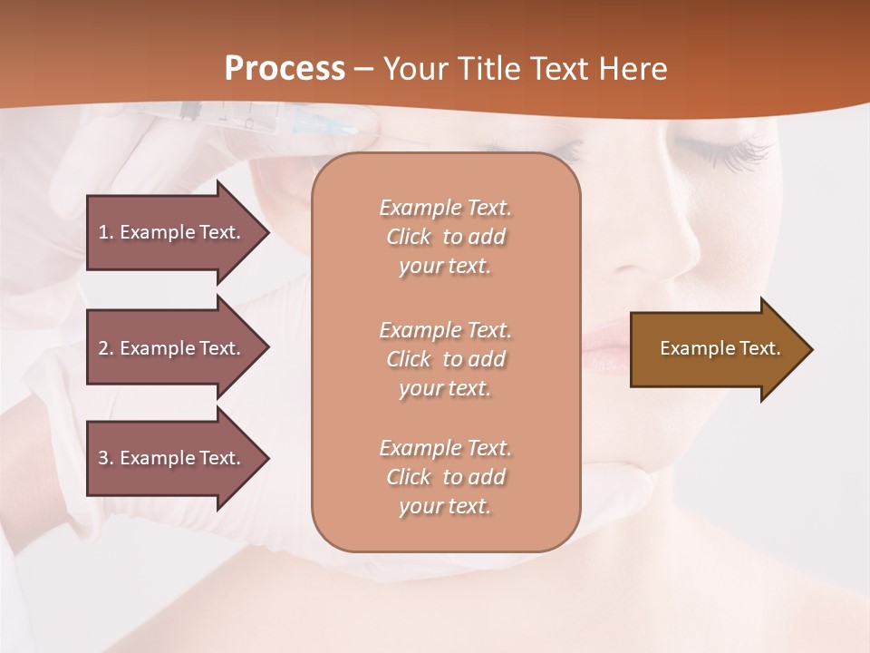 Clear Syringe Caucasian PowerPoint Template