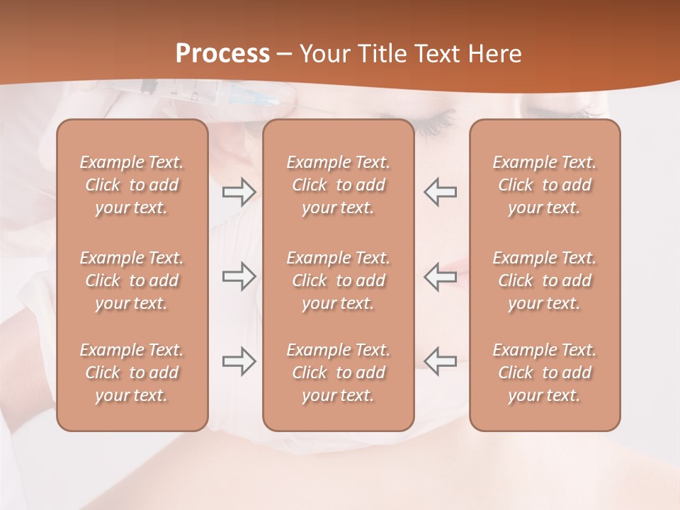 Clear Syringe Caucasian PowerPoint Template
