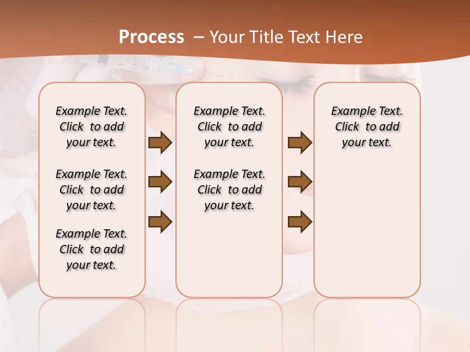 Clear Syringe Caucasian PowerPoint Template