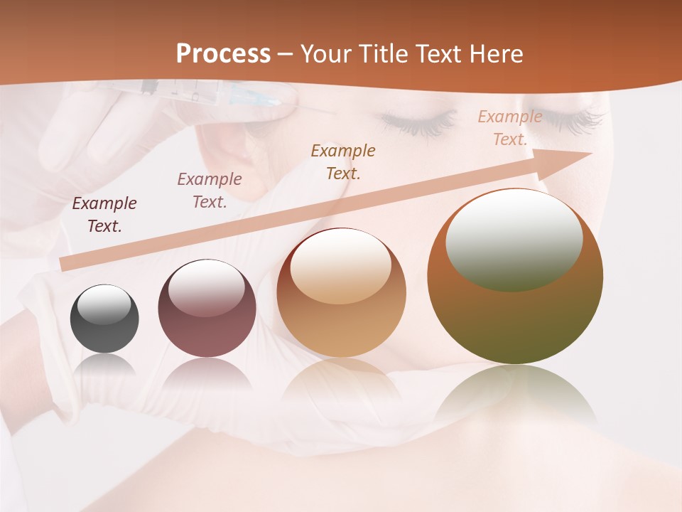 Clear Syringe Caucasian PowerPoint Template