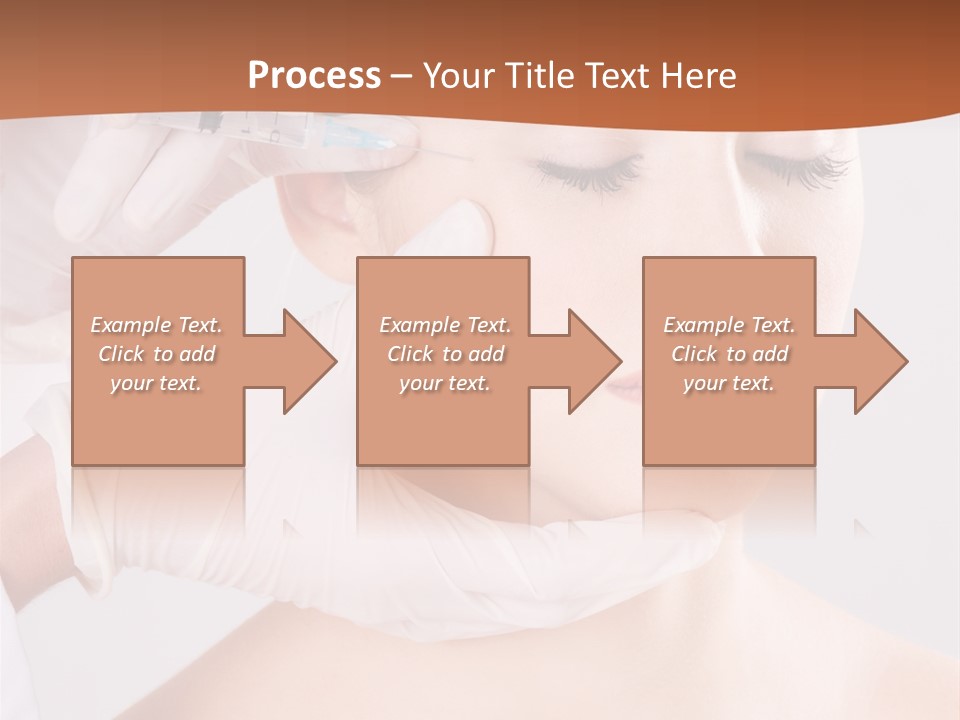 Clear Syringe Caucasian PowerPoint Template