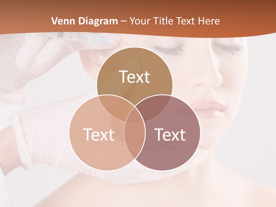 Clear Syringe Caucasian PowerPoint Template
