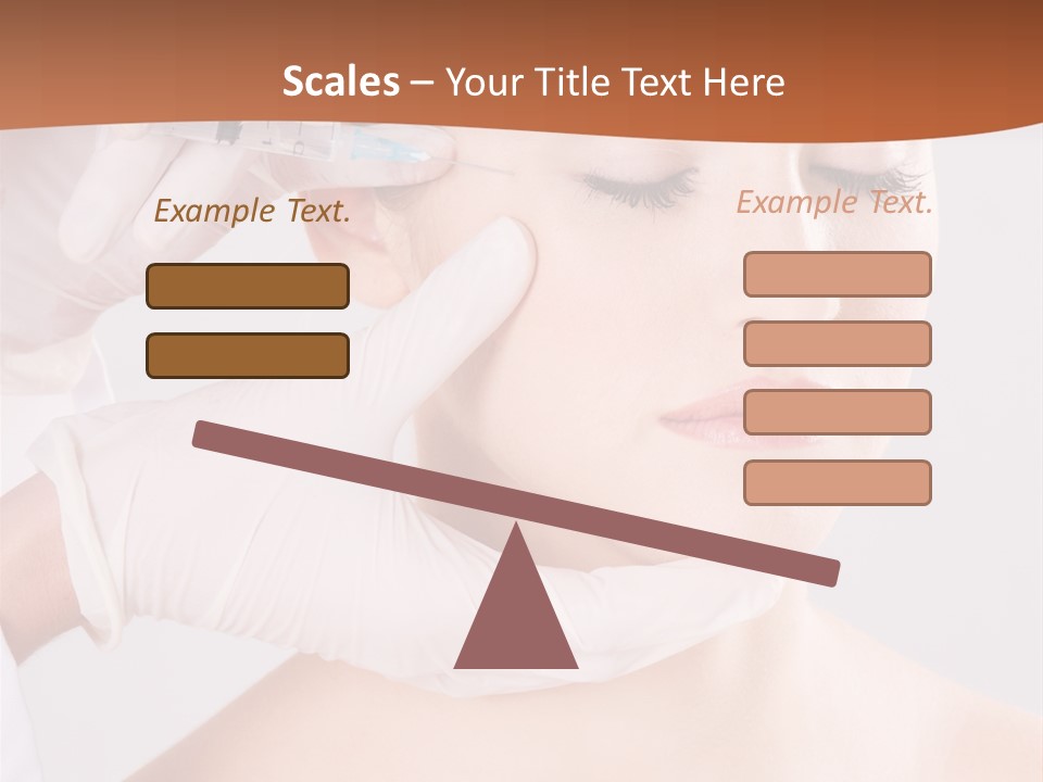 Clear Syringe Caucasian PowerPoint Template
