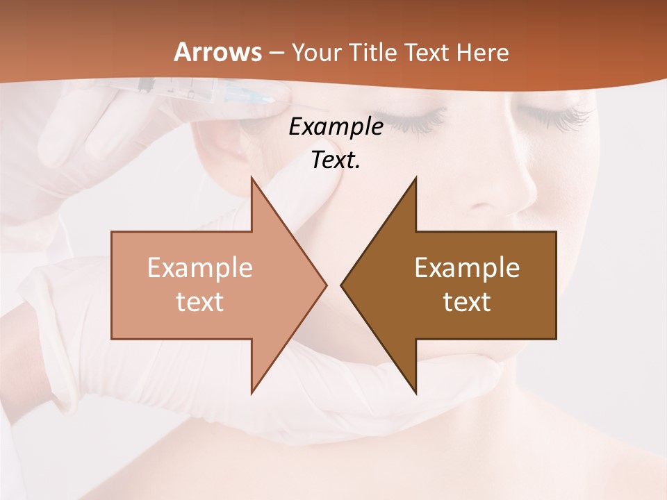 Clear Syringe Caucasian PowerPoint Template