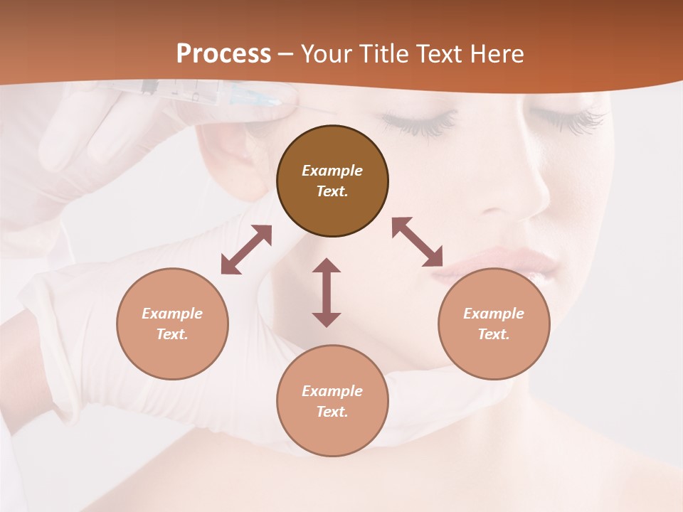Clear Syringe Caucasian PowerPoint Template