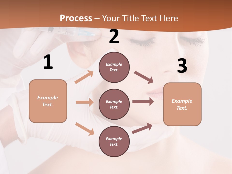Clear Syringe Caucasian PowerPoint Template