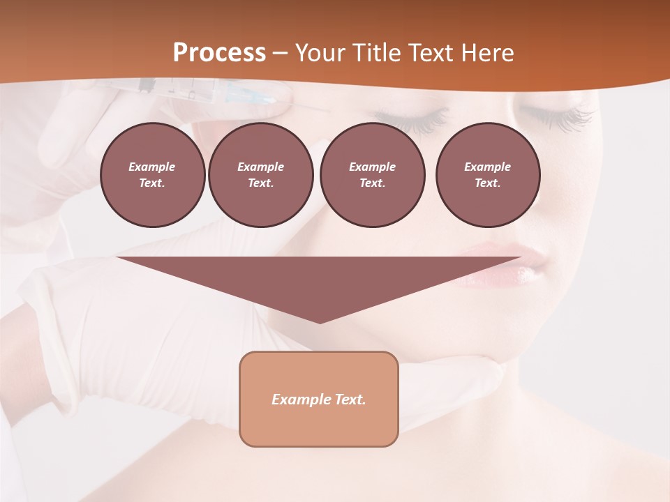 Clear Syringe Caucasian PowerPoint Template