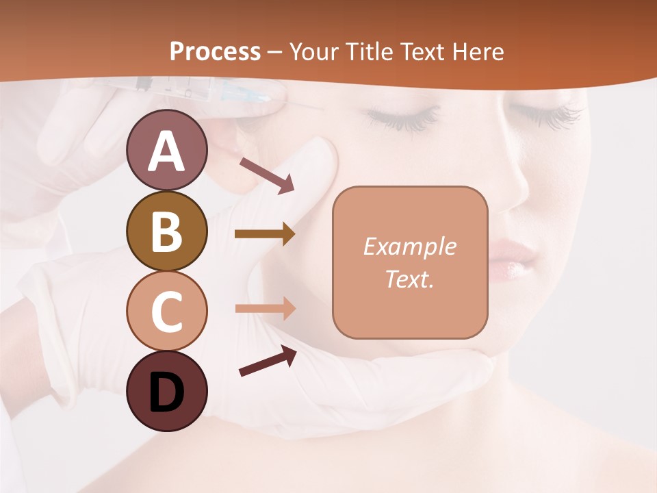 Clear Syringe Caucasian PowerPoint Template
