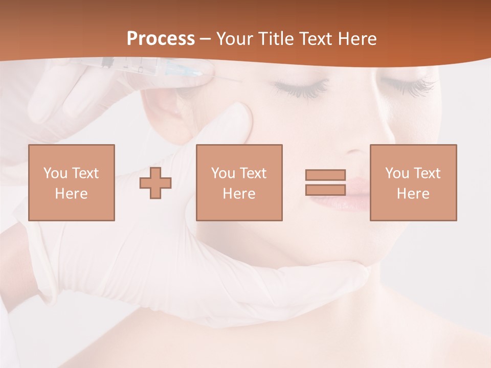Clear Syringe Caucasian PowerPoint Template
