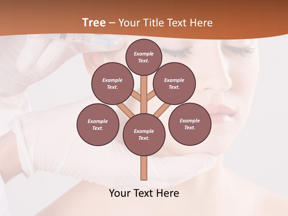 Clear Syringe Caucasian PowerPoint Template