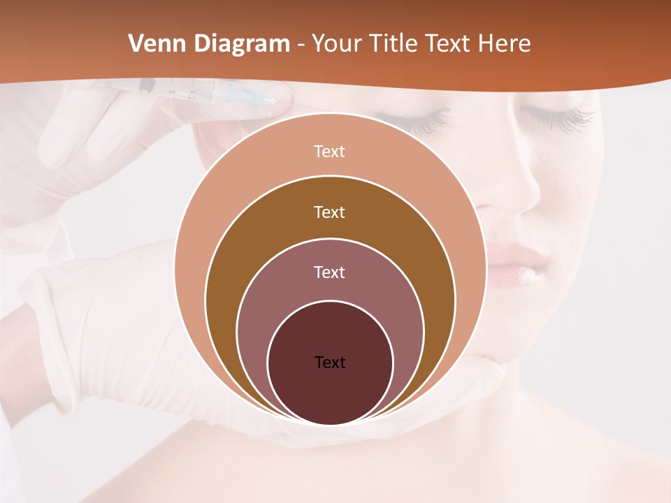 Clear Syringe Caucasian PowerPoint Template