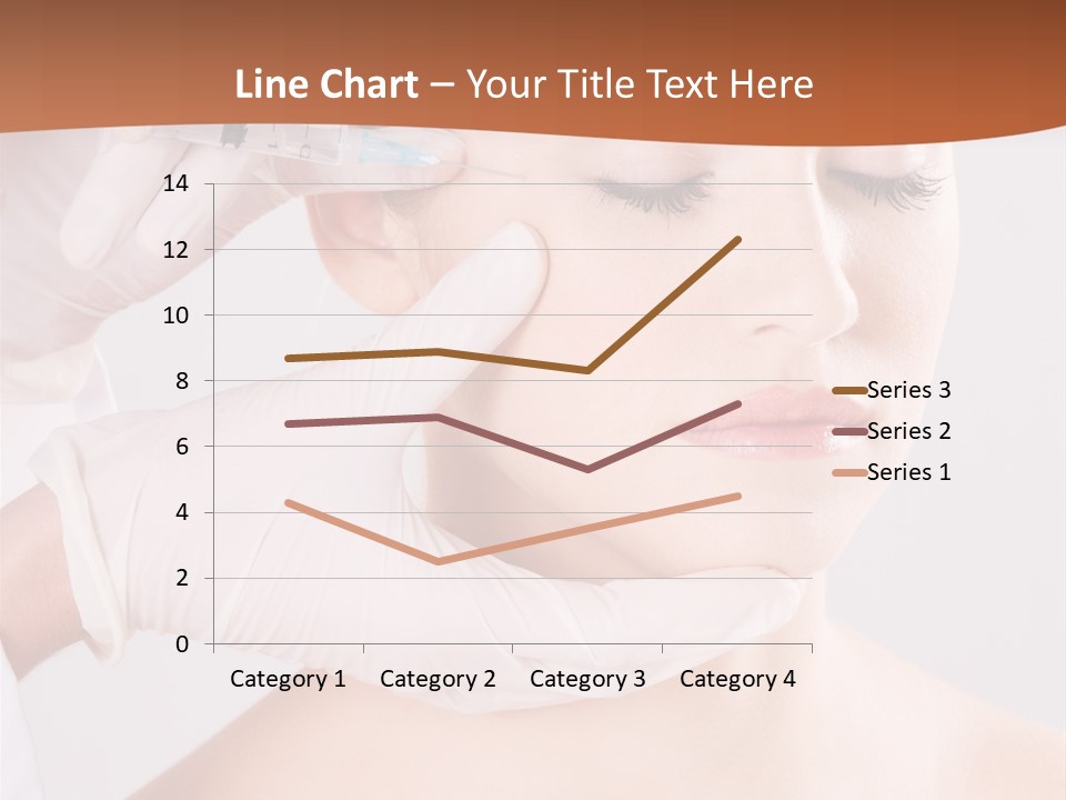 Clear Syringe Caucasian PowerPoint Template