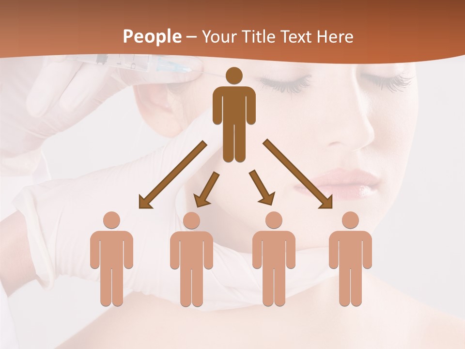 Clear Syringe Caucasian PowerPoint Template