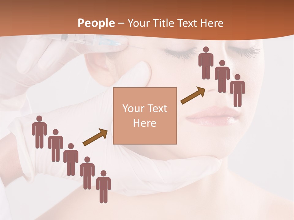 Clear Syringe Caucasian PowerPoint Template
