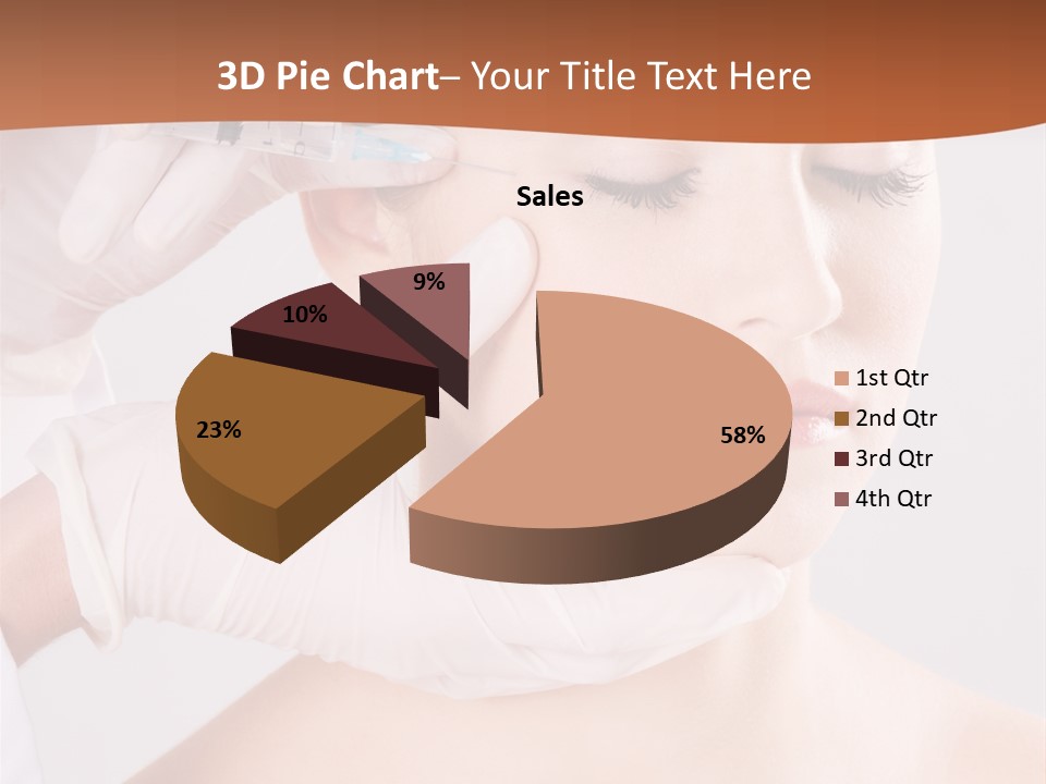 Clear Syringe Caucasian PowerPoint Template