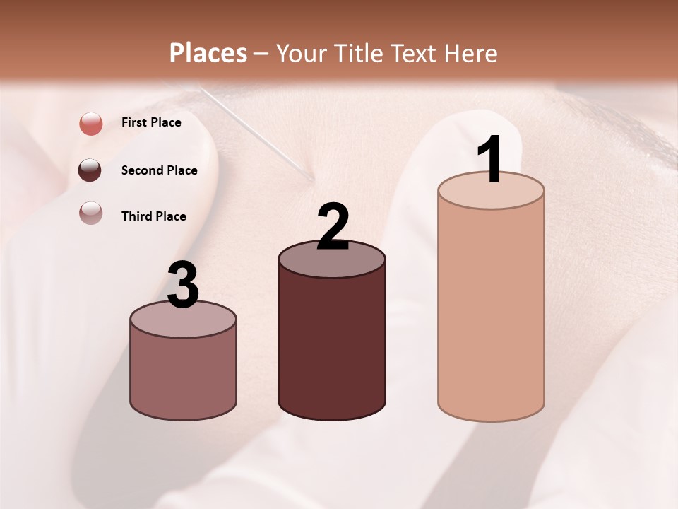 Eyebrow One Girl PowerPoint Template