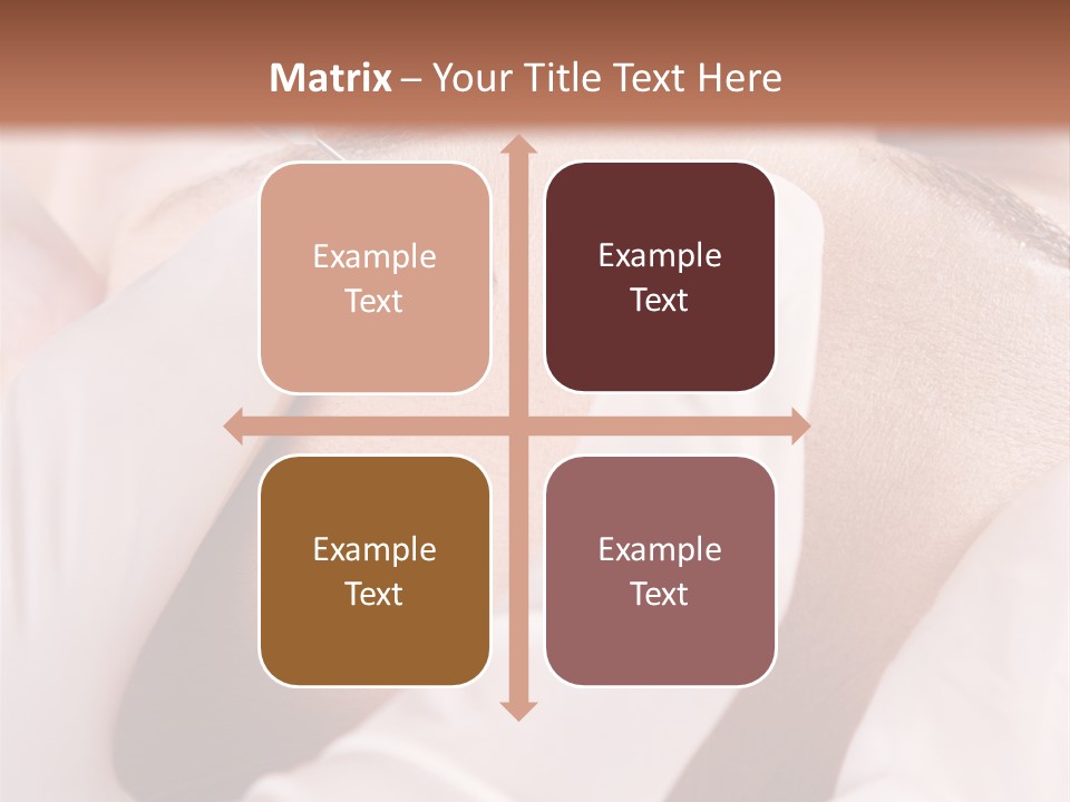 Eyebrow One Girl PowerPoint Template