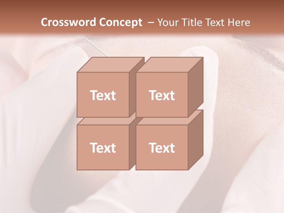 Eyebrow One Girl PowerPoint Template