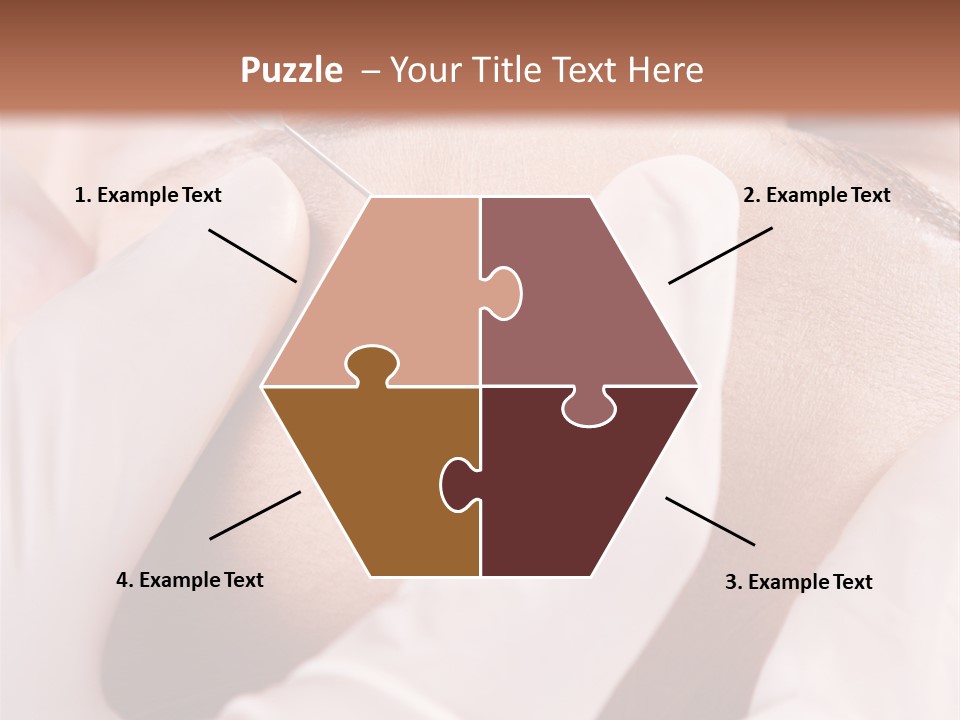 Eyebrow One Girl PowerPoint Template