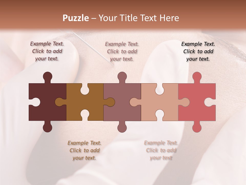 Eyebrow One Girl PowerPoint Template