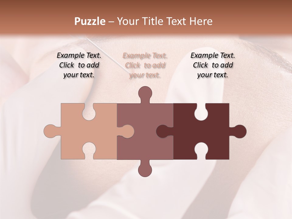 Eyebrow One Girl PowerPoint Template