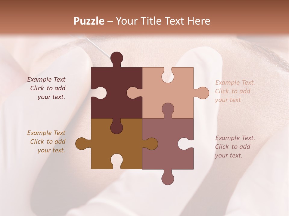 Eyebrow One Girl PowerPoint Template