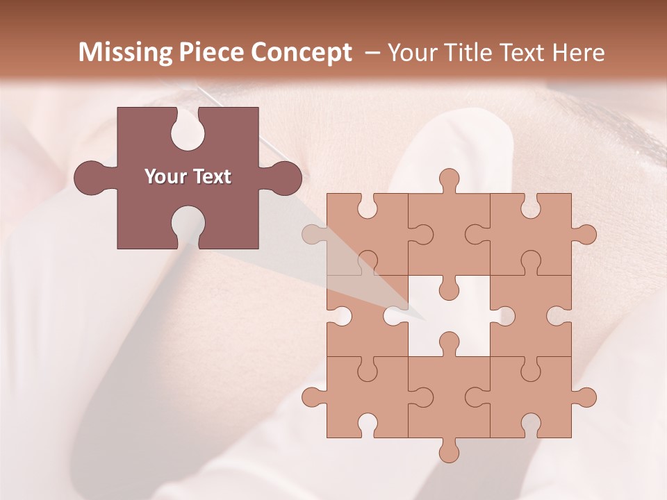 Eyebrow One Girl PowerPoint Template