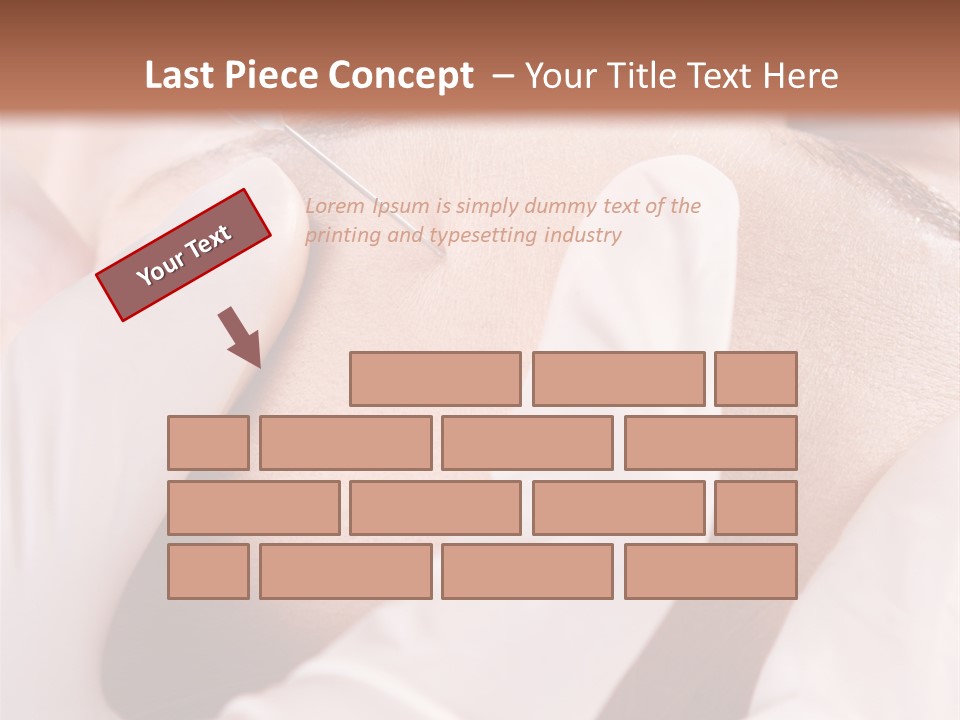 Eyebrow One Girl PowerPoint Template