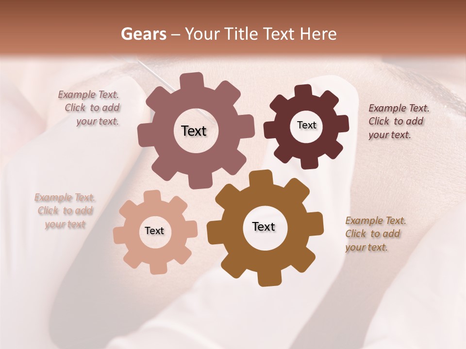 Eyebrow One Girl PowerPoint Template