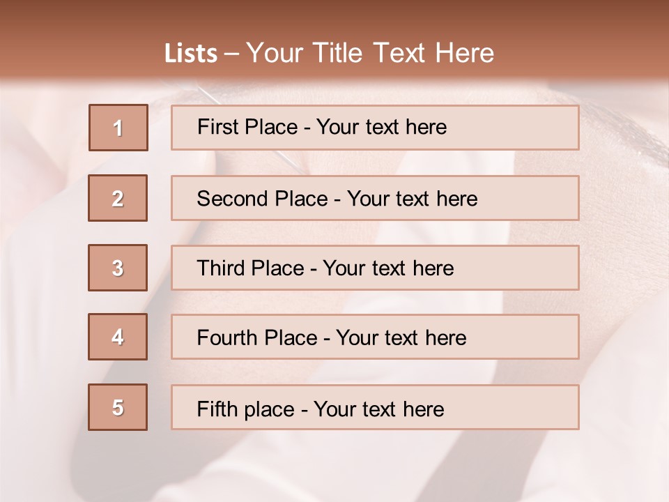 Eyebrow One Girl PowerPoint Template