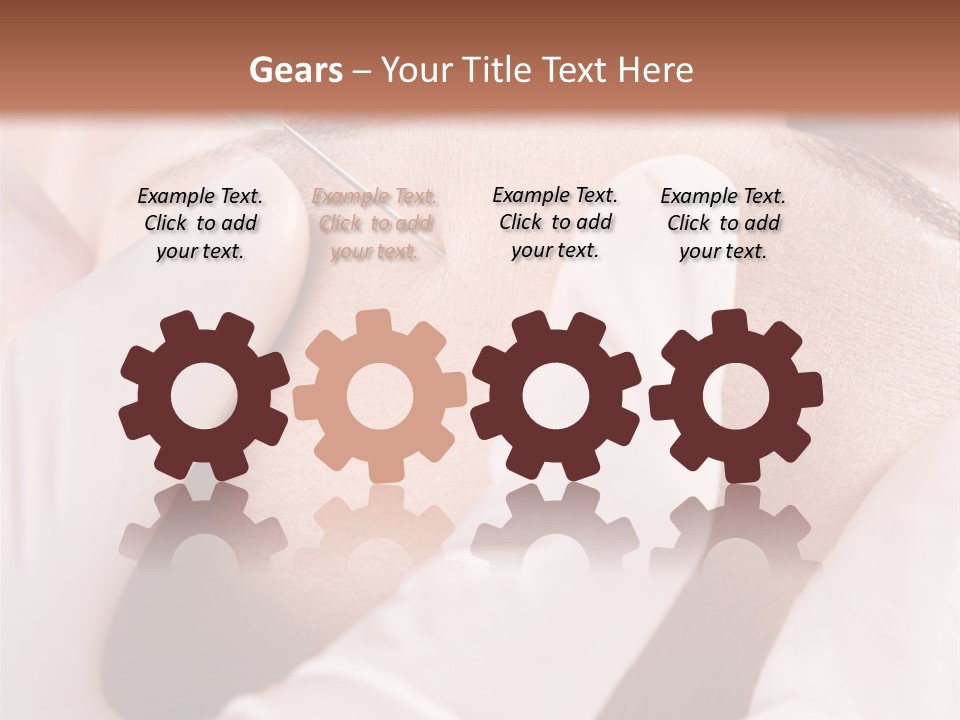 Eyebrow One Girl PowerPoint Template