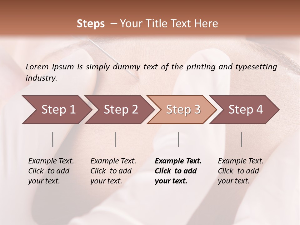 Eyebrow One Girl PowerPoint Template