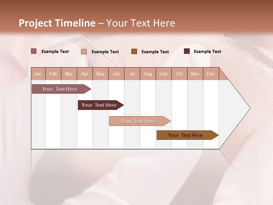 Eyebrow One Girl PowerPoint Template
