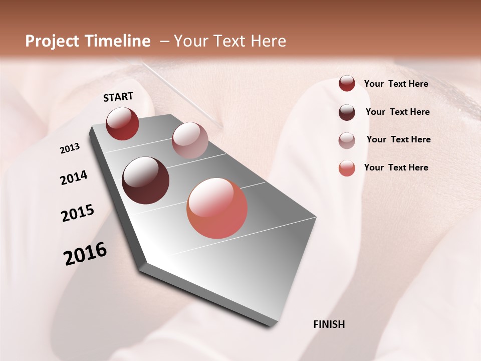 Eyebrow One Girl PowerPoint Template