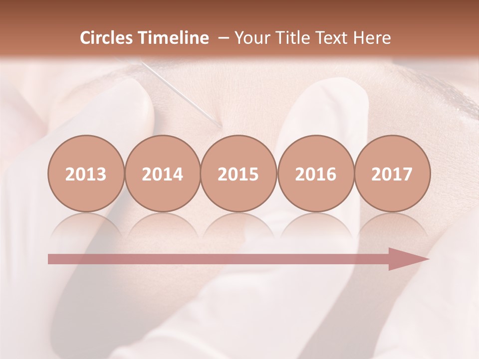 Eyebrow One Girl PowerPoint Template