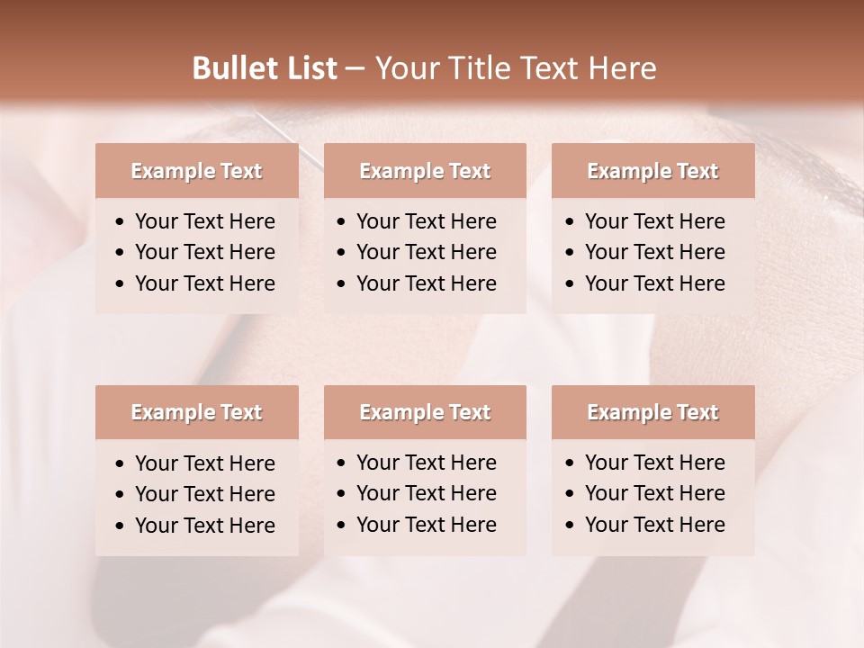 Eyebrow One Girl PowerPoint Template