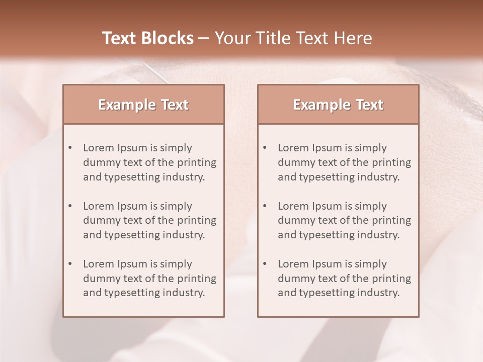 Eyebrow One Girl PowerPoint Template