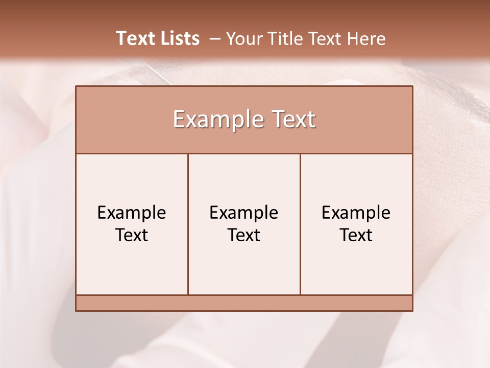 Eyebrow One Girl PowerPoint Template