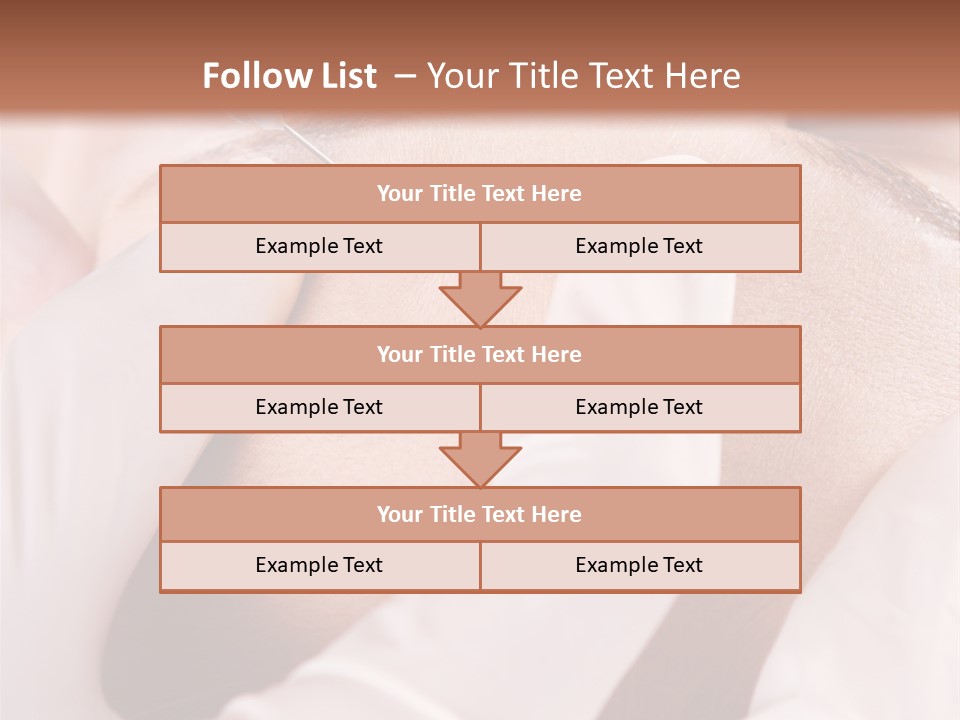 Eyebrow One Girl PowerPoint Template