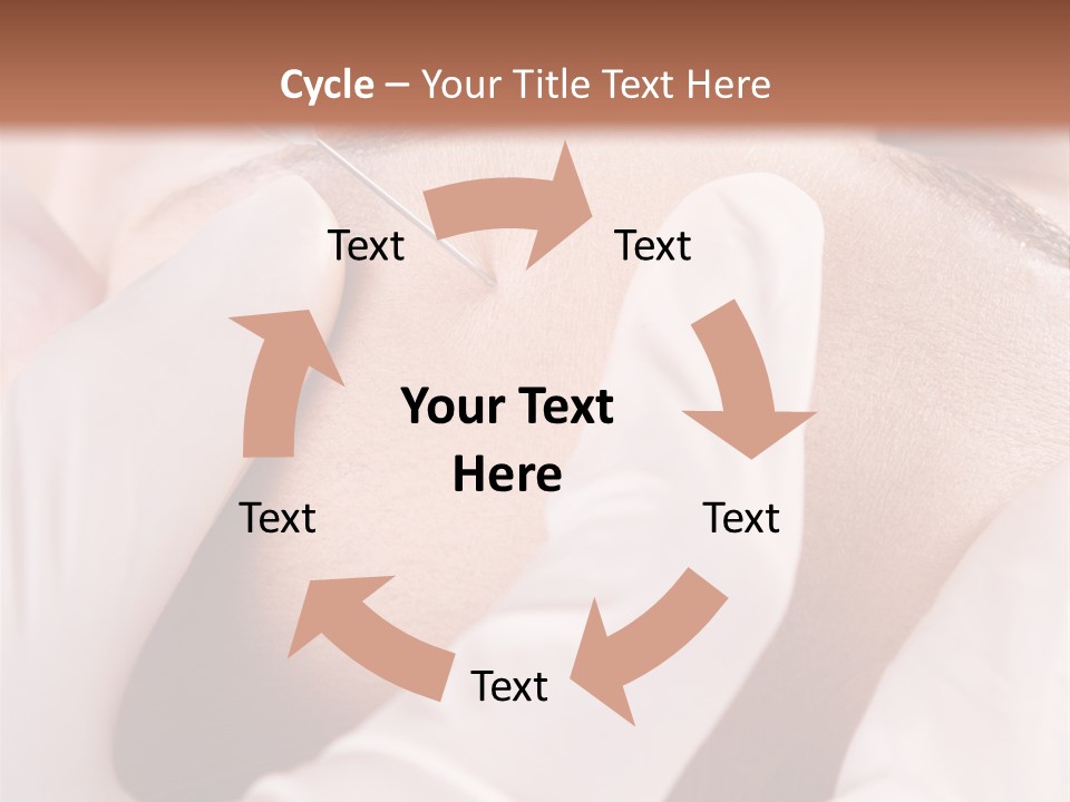 Eyebrow One Girl PowerPoint Template