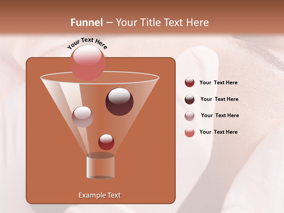 Eyebrow One Girl PowerPoint Template