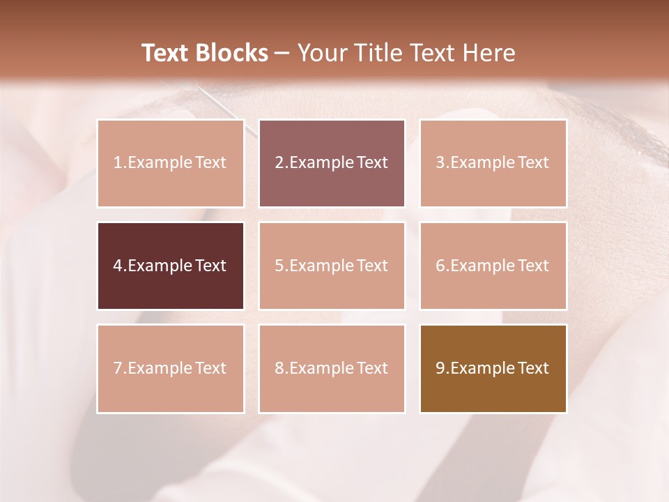 Eyebrow One Girl PowerPoint Template