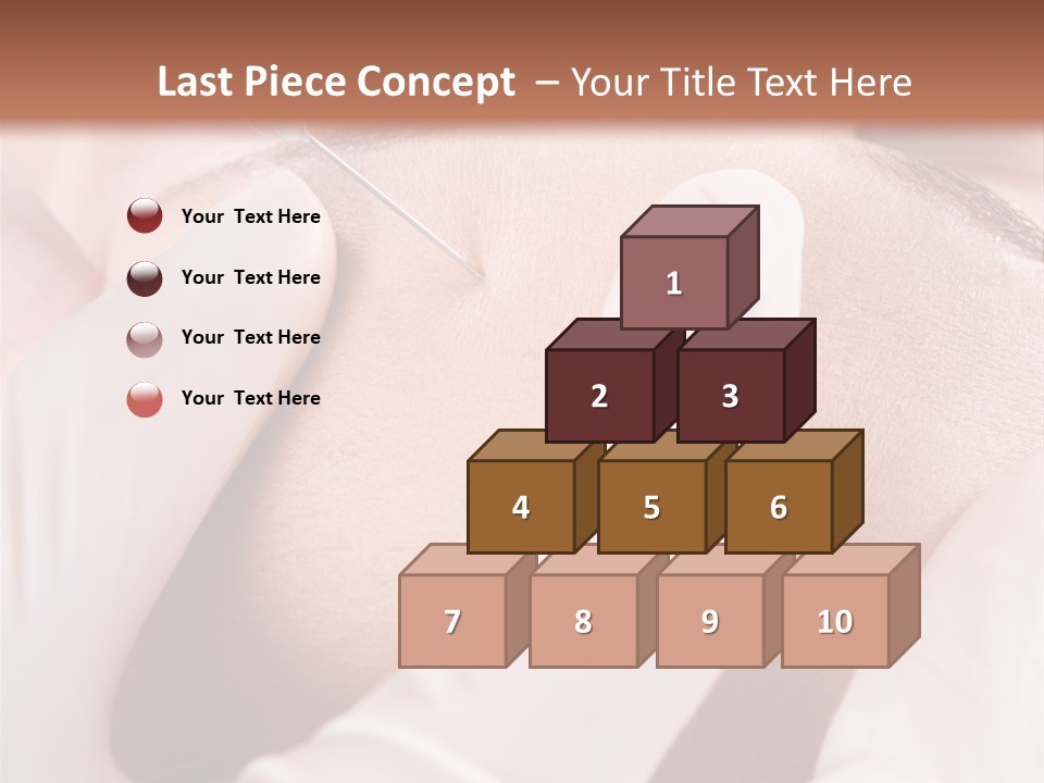 Eyebrow One Girl PowerPoint Template