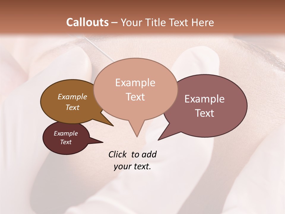 Eyebrow One Girl PowerPoint Template