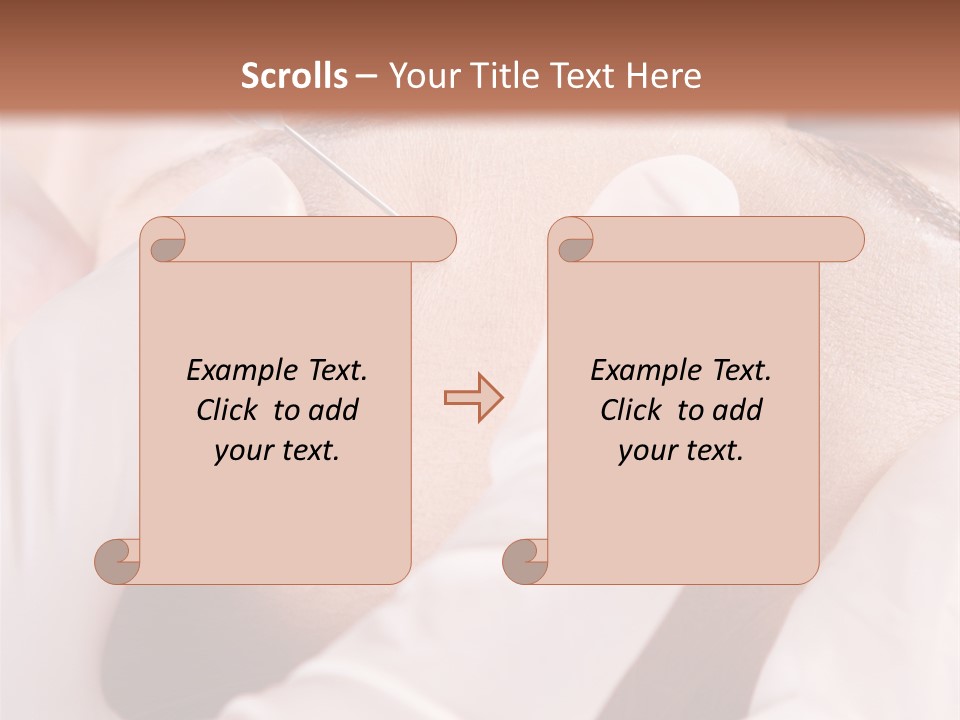 Eyebrow One Girl PowerPoint Template