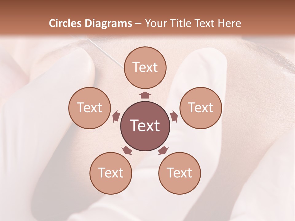 Eyebrow One Girl PowerPoint Template