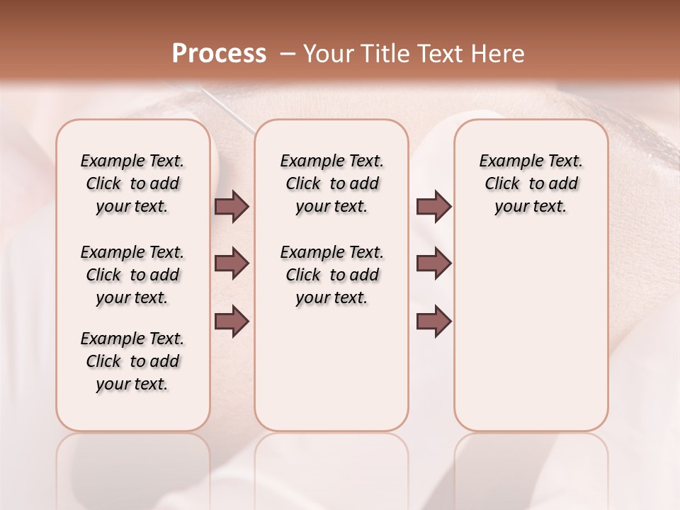 Eyebrow One Girl PowerPoint Template